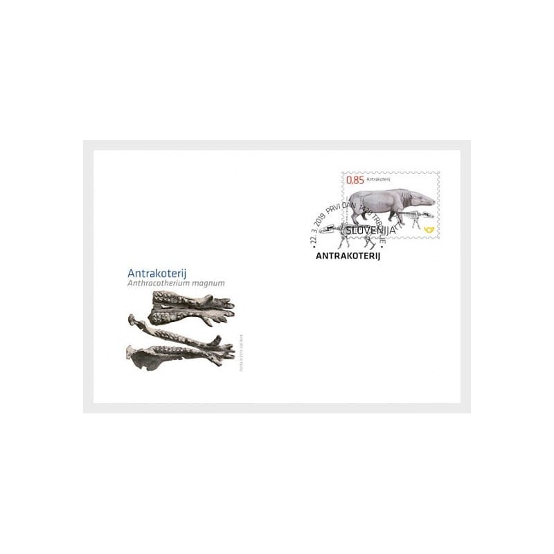 Słowenia 2019, Paleontologia: Anthracothere. FDC