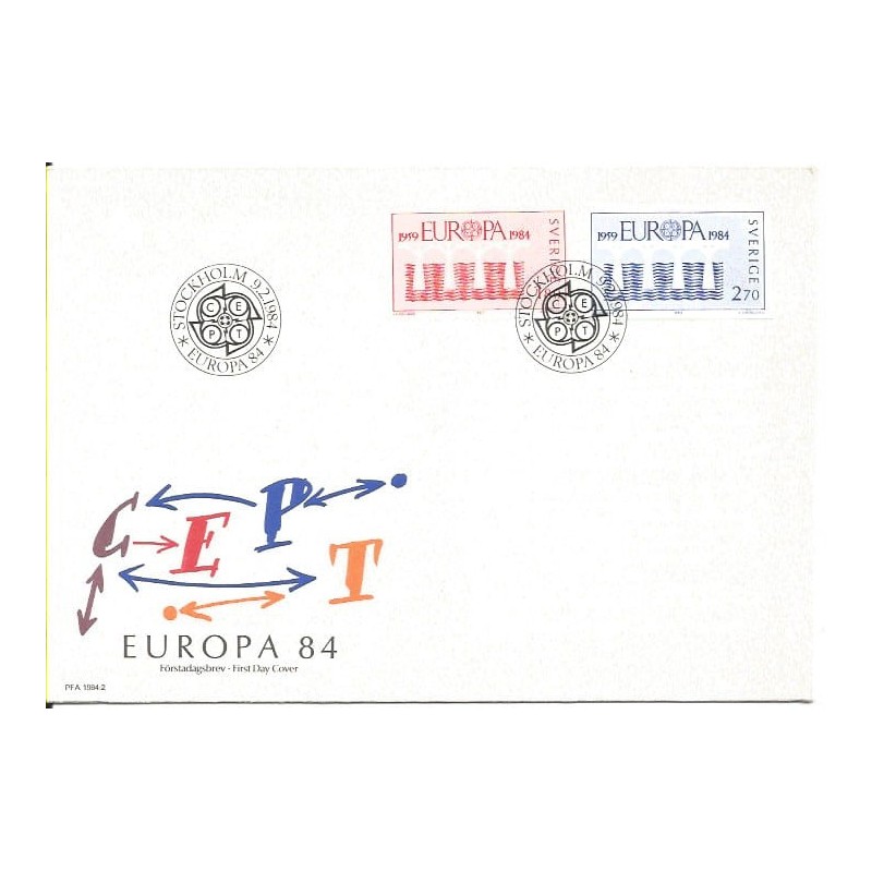 Szwecja 1984, EUROPA CEPT. FDC