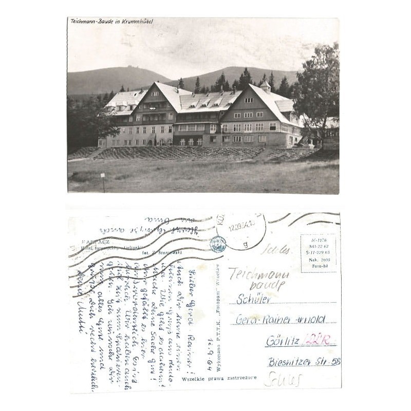 Karpacz, hotel, schronisko. Obieg 1964