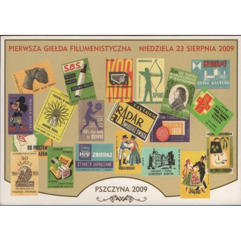 Pszczyna, Filumenistyka, giełda, etykiety 2009.