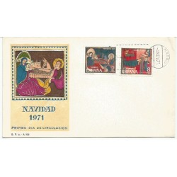 Hiszpania 1971, Boże Narodzenie. FDC