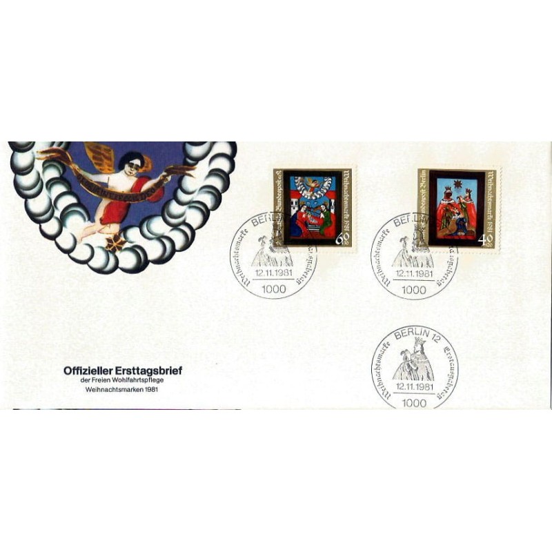 Niemcy Berlin 1981, Boże Narodzenie. FDC