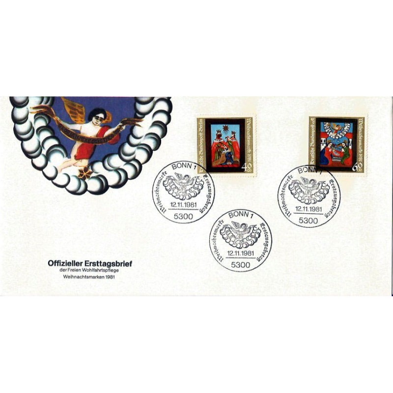Niemcy 1981, Boże Narodzenie. FDC