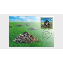 Estonia 2019, Zwierzęta: kret. Karta maksimum