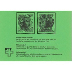 Szwajcaria 1986, Zeszycik, 4 kartki Cp, autobus.