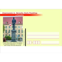Kartka Szczecin 2019, Koszalin, Piłsudski, pomnik