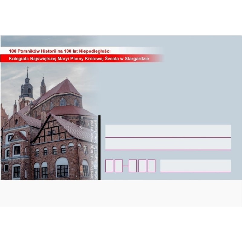 Kartka Szczecin 2019, Stargard, Niepodległość, kolegiata