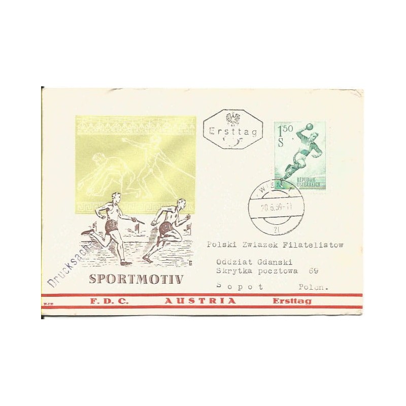 Austria 1959, Piłka ręczna. FDC