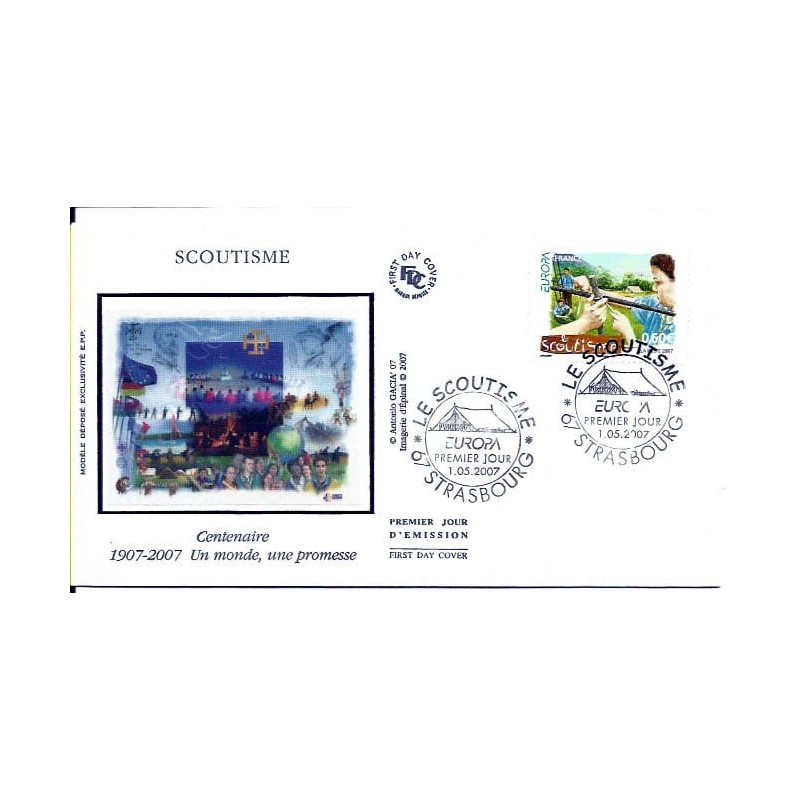 Francja 2007, EUROPA CEPT: harcerstwo. FDC