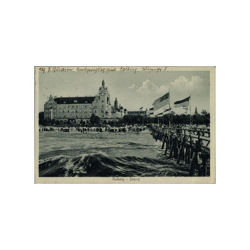 Kołobrzeg, plaża. Obieg 1915