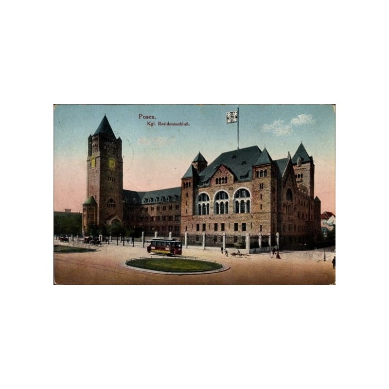 Poznań, Zamek, tramwaj. Obieg 1915