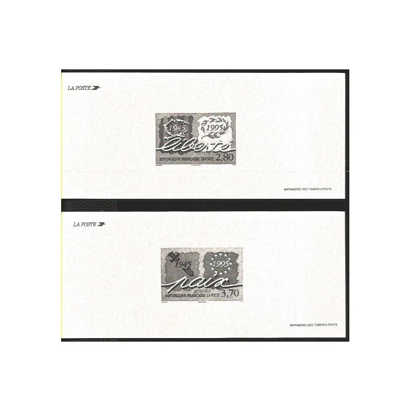 Francja 1995, EUROPA CEPT, II wojna, obozy. Odbitka z oryginalnej matrycy