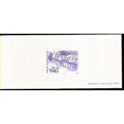 Francja 1999, Arnac-Pompadour, konie, zamek. Odbitka z oryginalnej matrycy