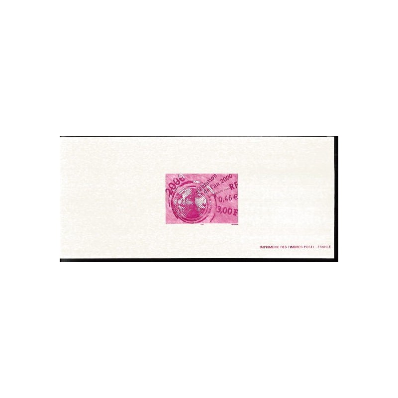 Francja 2000, Nowy Rok. Odbitka z oryginalnej matrycy