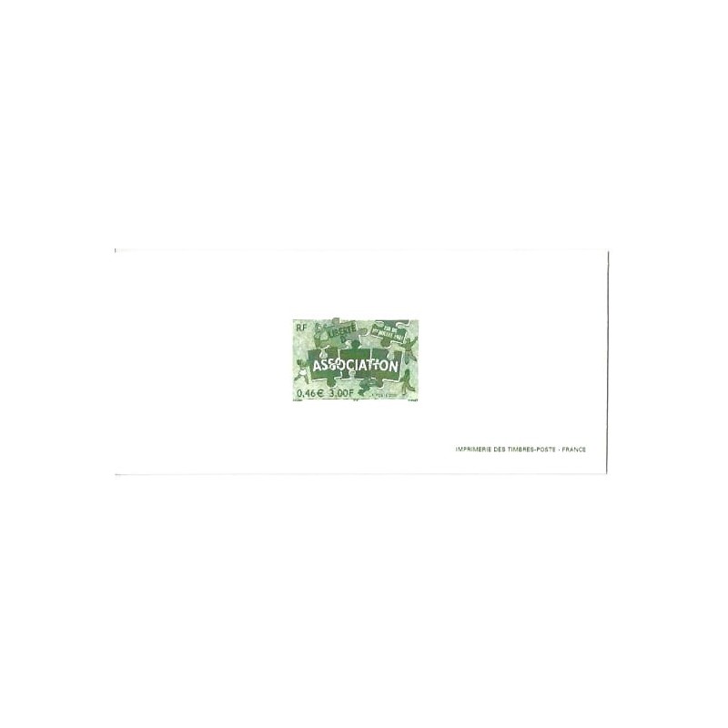 Francja 2001, Stowarzyszenia, ustawa z 1901 r. Odbitka z oryginalnej matrycy