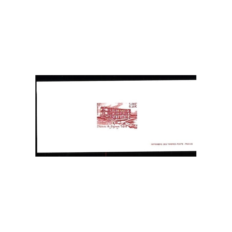 Francja 2001, Zamek w Grignan. Odbitka z oryginalnej matrycy