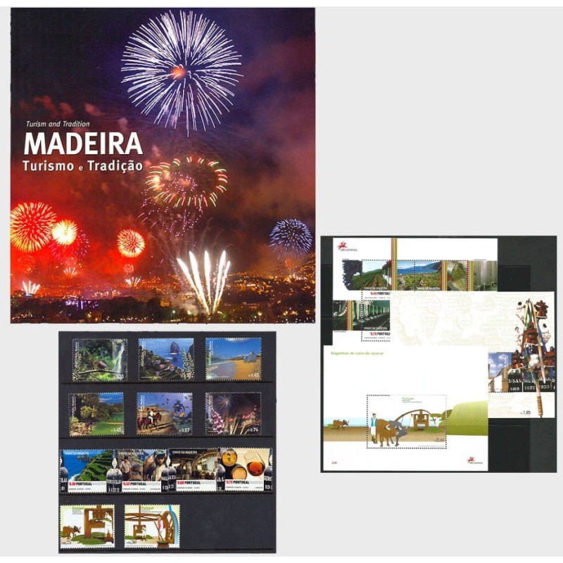 Portugalia 2009, Madera: turystyka, folder z 3 seriami **