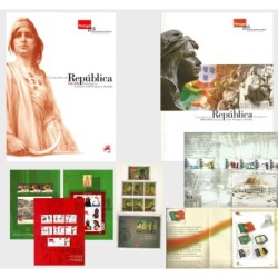 Portugalia 2010, 100 lat republiki. 2 książki ze znaczkami **