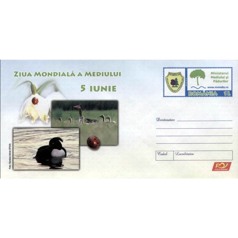 Rumunia 2010, Przyroda: ptaki kaczki biedronka Ck