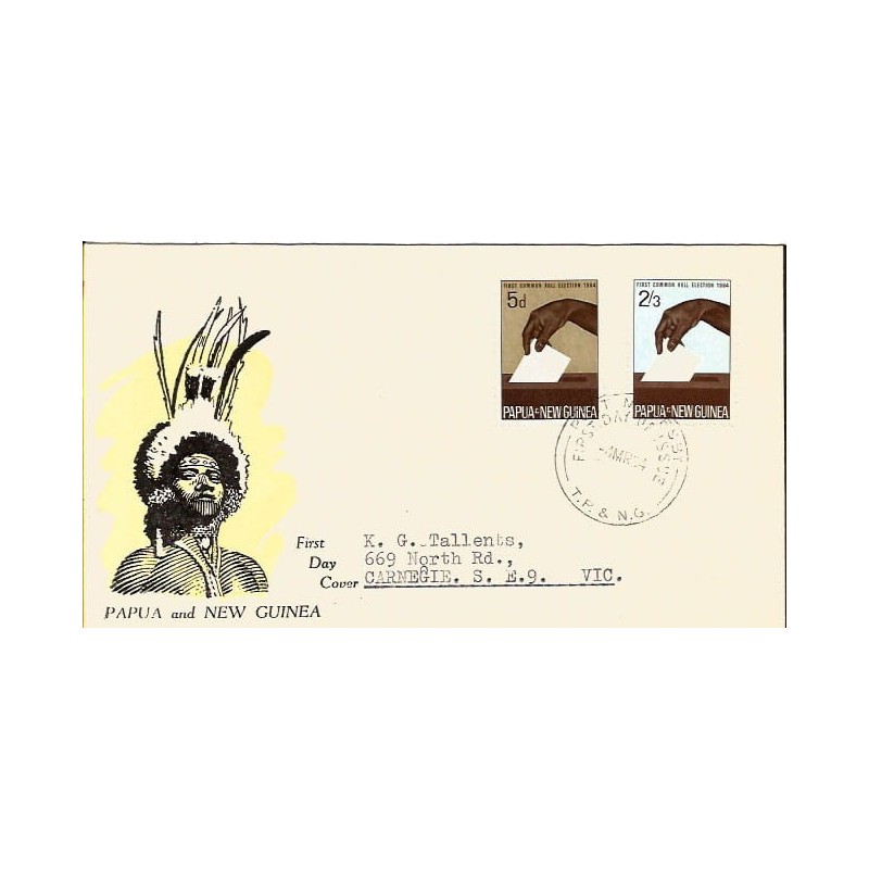 Papua Nowa Gwinea 1964, Prawo, wybory. FDC