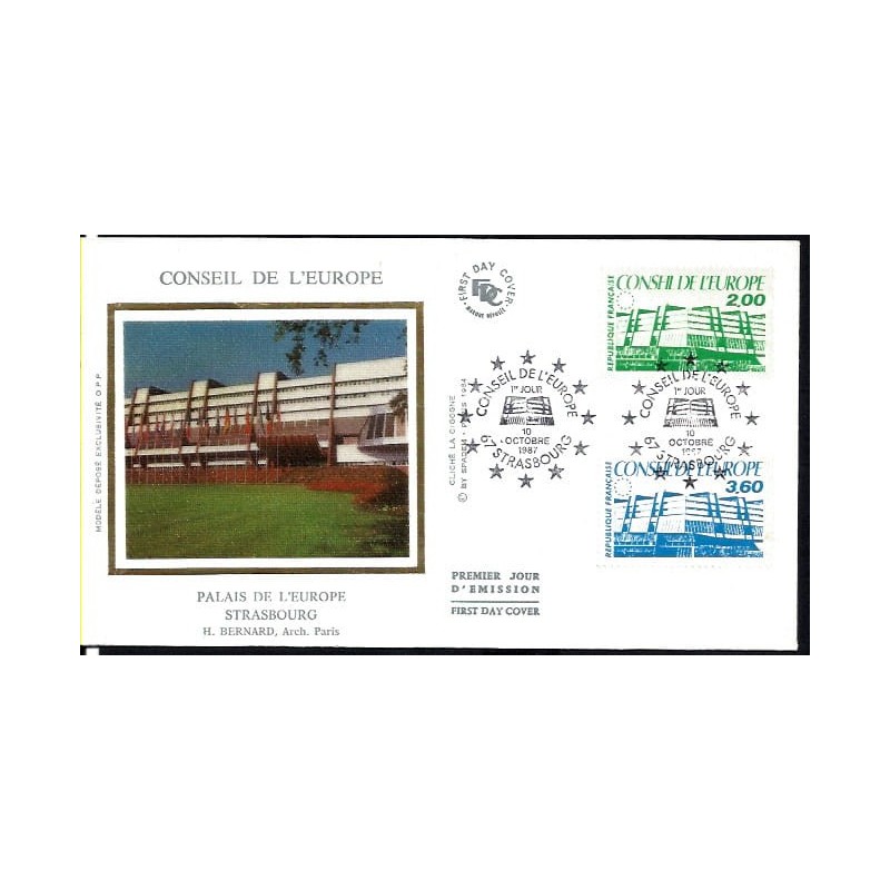 Francja 1987, Rada Europy. Unia Europejska. FDC
