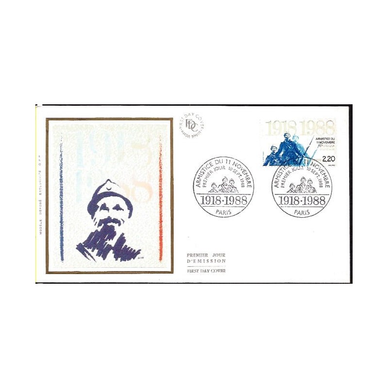 Francja 1988, I wojna światowa, zakończenie. FDC
