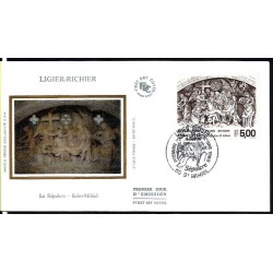 Francja 1988, Rzeźba, Pan Jezus, grób. FDC