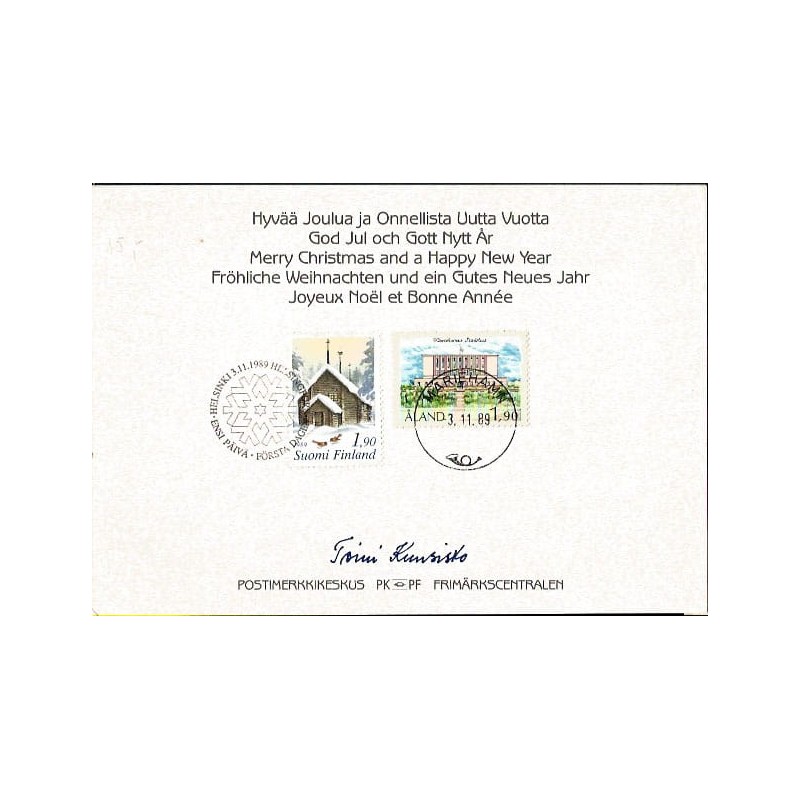 Finlandia 1989, Boże Narodzenie. Karnet