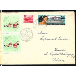 Węgry 1965, WF Polska, Polski herb. Budapeszt