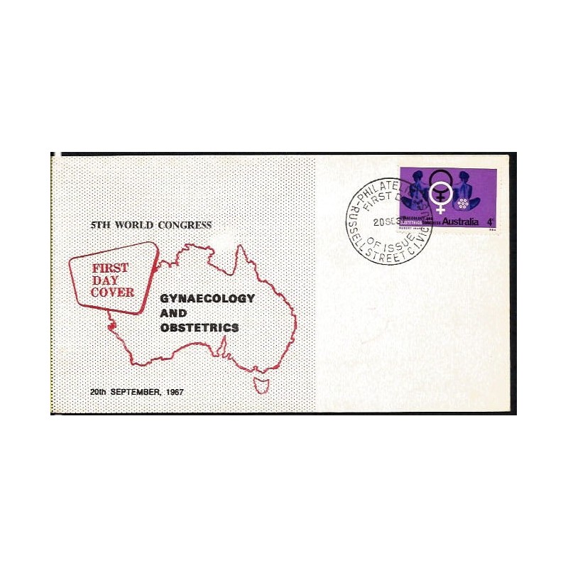 Australia 1967, Medycyna, ginekologia. FDC
