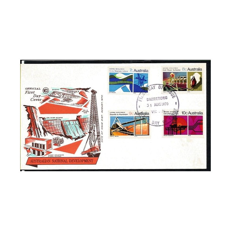 Australia 1970, Rozwój, przemysł. FDC