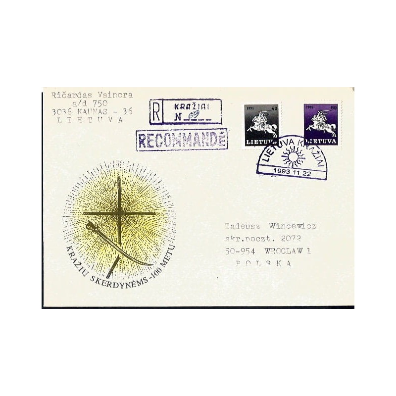 Litwa 1993, Masakra w Krożach 1893, rusyfikacja. Kroże