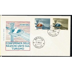Włochy 1963, Turystyka. FDC