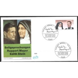 Niemcy 1988, Papież Jan Paweł II, Św. E. Stein, Wrocław, Auschwitz. FDC