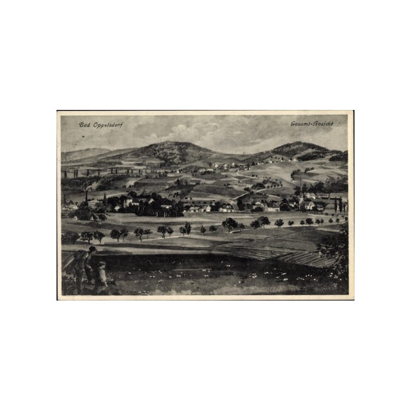 Opolno-Zdrój, widok ogólny. Obieg 1929
