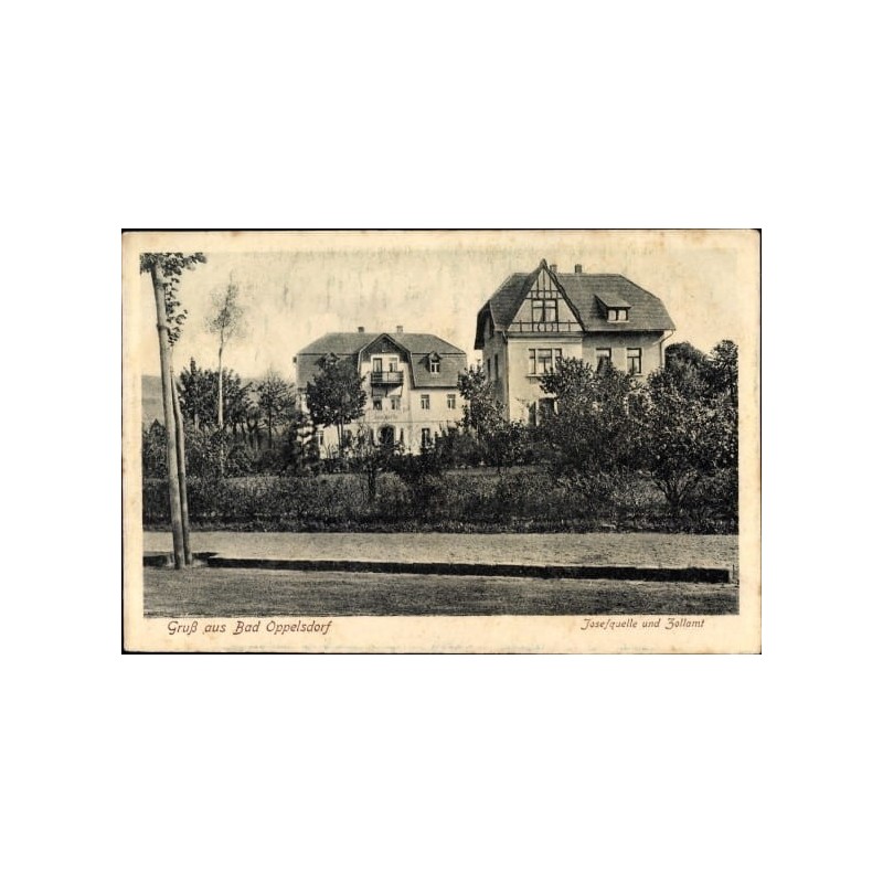 Opolno-Zdrój, willa, urząd celny. Obieg 1916