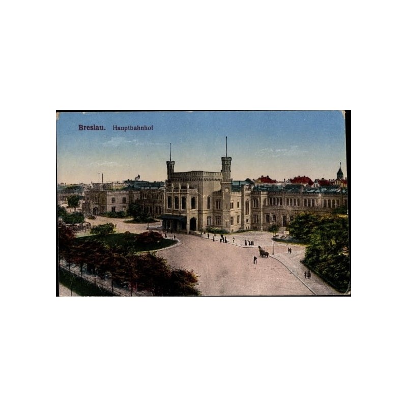Wrocław, Dworzec, kolej. Obieg 1917