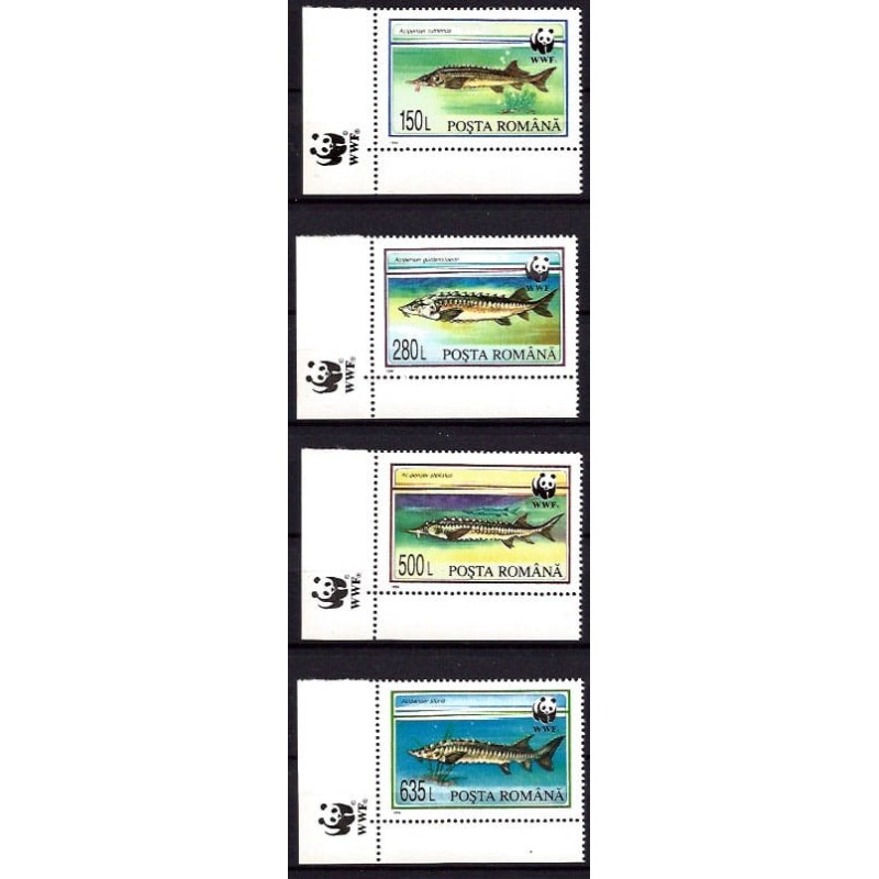 Rumunia 1994, Ryby WWF. Narożniki **