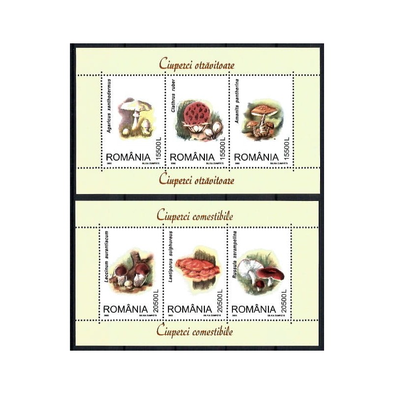 Rumunia 2003, Grzyby. 2 bloki **