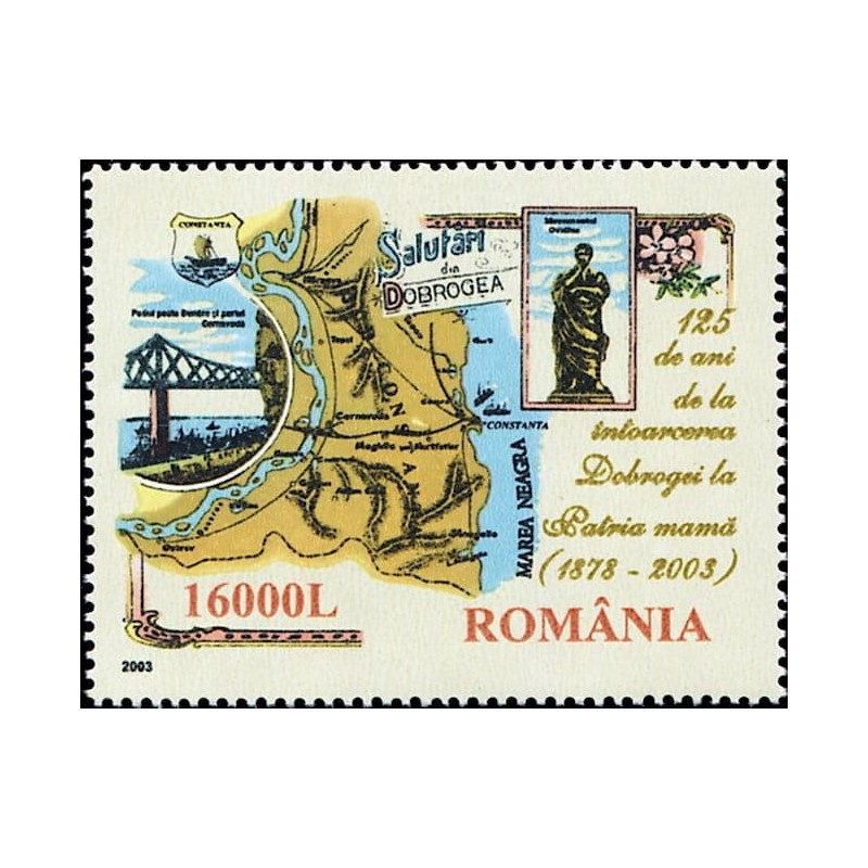 Rumunia 2003, Przyłączenie Dobruży, kolej, most, port, morze **