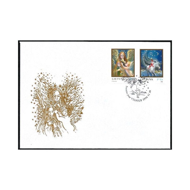 Litwa 1996, Boże Narodzenie. FDC