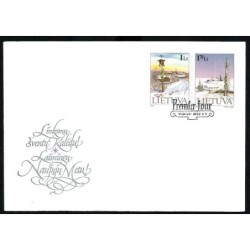 Litwa 2000, Boże Narodzenie. FDC