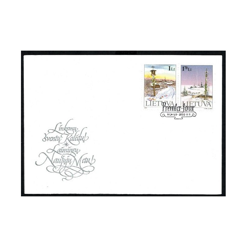 Litwa 2000, Boże Narodzenie. FDC