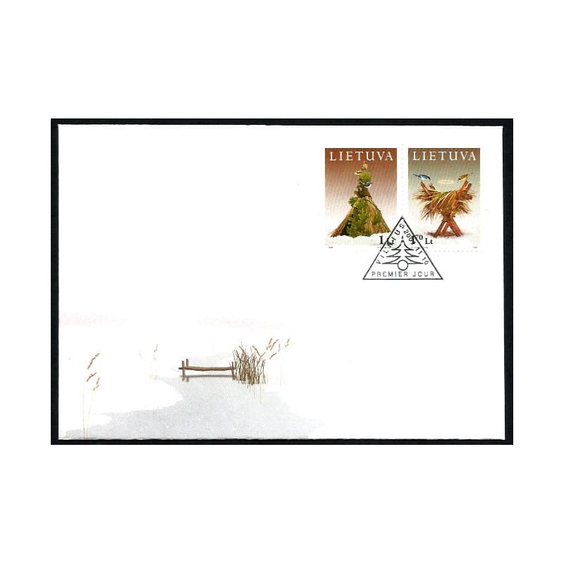 Litwa 2001, Boże Narodzenie. FDC
