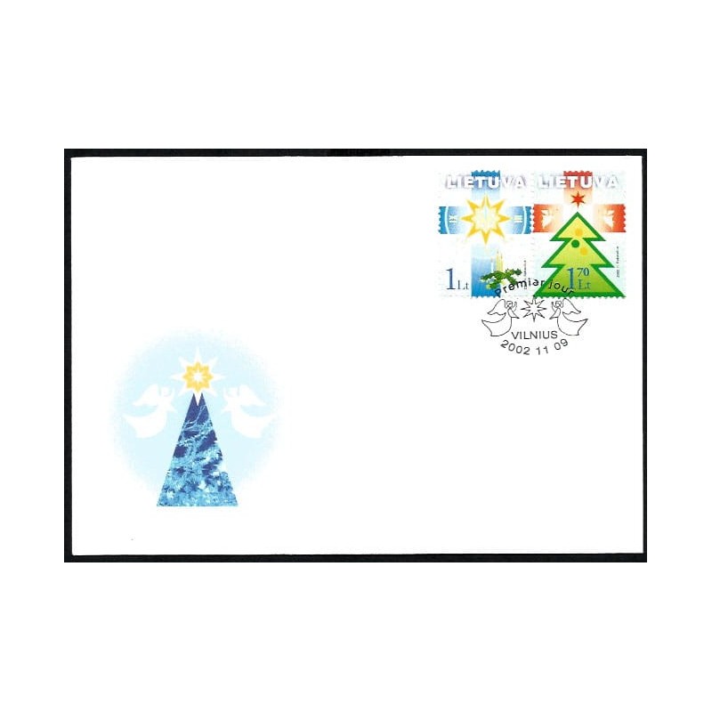 Litwa 2002, Boże Narodzenie. FDC