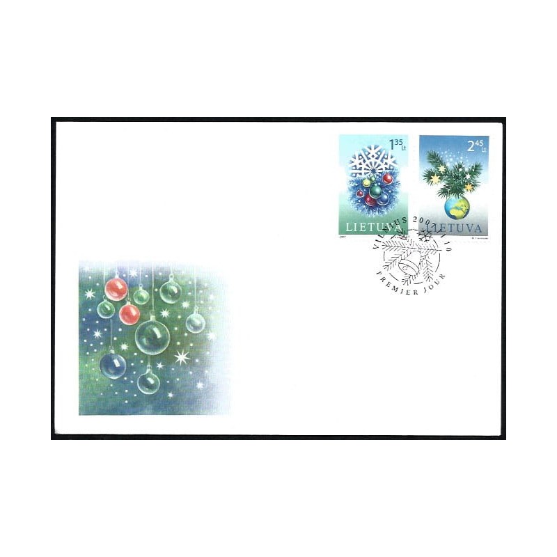 Litwa 2007, Boże Narodzenie. FDC
