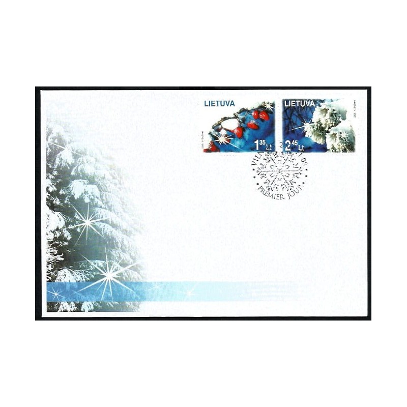 Litwa 2008, Boże Narodzenie. FDC