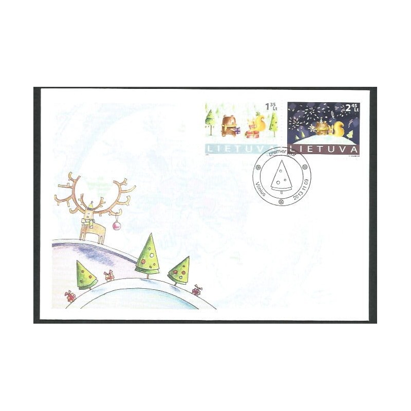 Litwa 2013, Boże Narodzenie. FDC