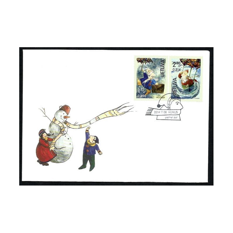 Litwa 2014, Boże Narodzenie. FDC