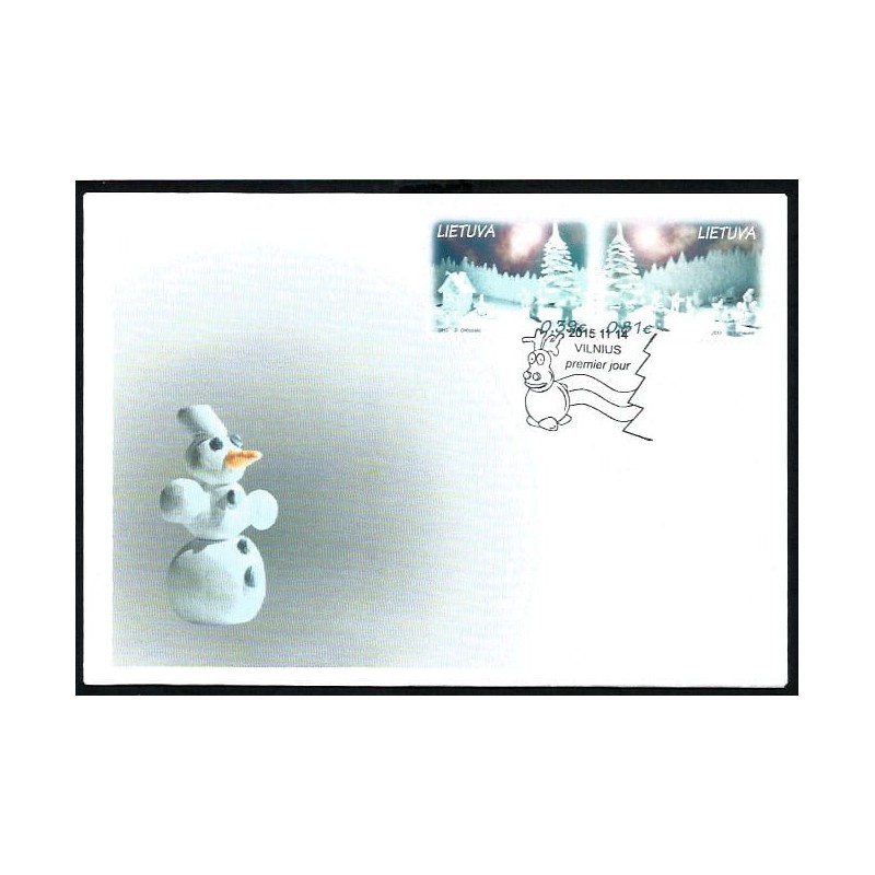Litwa 2015, Boże Narodzenie. FDC